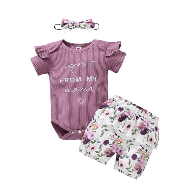 0-18M Newborn Infant Baby Valentine Print Romper Bodysuit+Camouflage Print Pants Set Newborn girl clothes vestiti neonata E1