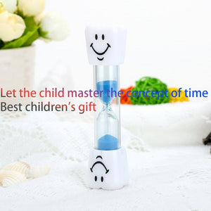 Children Kids Tooth Brushing Timer 2 Minutes Smiling Face for timing cooking, games, exercising Sand Timer Clock Sandglass  deco