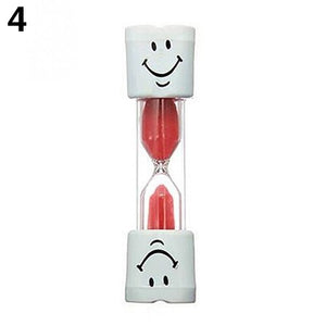 Children Kids Tooth Brushing Timer 2 Minutes Smiling Face for timing cooking, games, exercising Sand Timer Clock Sandglass  deco