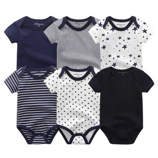 2021 Newest 6PCS/lot Baby Girl Clothe Roupa de bebes Baby Boy Clothes Unicorn Baby Clothing Sets Rompers Newborn Cotton 0-12M