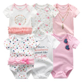 2021 Newest 6PCS/lot Baby Girl Clothe Roupa de bebes Baby Boy Clothes Unicorn Baby Clothing Sets Rompers Newborn Cotton 0-12M