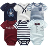 2021 Newest 6PCS/lot Baby Girl Clothe Roupa de bebes Baby Boy Clothes Unicorn Baby Clothing Sets Rompers Newborn Cotton 0-12M