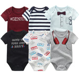2021 Newest 6PCS/lot Baby Girl Clothe Roupa de bebes Baby Boy Clothes Unicorn Baby Clothing Sets Rompers Newborn Cotton 0-12M