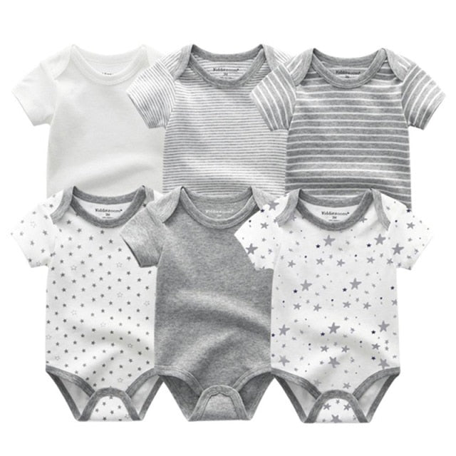 2021 Newest 6PCS/lot Baby Girl Clothe Roupa de bebes Baby Boy Clothes Unicorn Baby Clothing Sets Rompers Newborn Cotton 0-12M