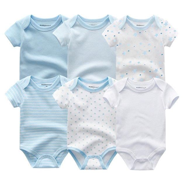 2021 Newest 6PCS/lot Baby Girl Clothe Roupa de bebes Baby Boy Clothes Unicorn Baby Clothing Sets Rompers Newborn Cotton 0-12M