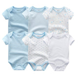 2021 Newest 6PCS/lot Baby Girl Clothe Roupa de bebes Baby Boy Clothes Unicorn Baby Clothing Sets Rompers Newborn Cotton 0-12M
