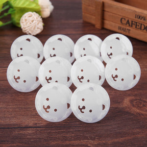 5pcs Bear EU Power Socket Electrical Outlet Cover Protection Children Baby Safety Anti Electric Shock Plugs Protector Cover