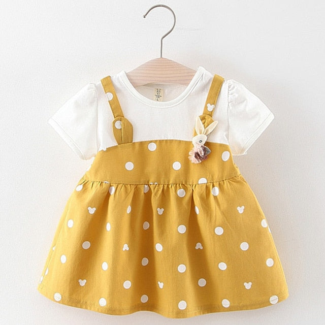 Baby Girl Dress Princess 2019 New Spring Autumn Baby Clothes Long Sleeve Fake 2 Piece Party Dress baby girl clothes kids