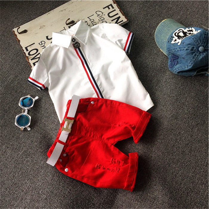 Children Clothing Sets Baby Boys Girls T Shirts+Shorts Pants Sports Suit Kids Clothes