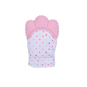 Newborn Baby Gloves Silicone Baby Mitt Teething Mitten Teething Glove Candy Wrapper Sound Teether