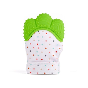 Newborn Baby Gloves Silicone Baby Mitt Teething Mitten Teething Glove Candy Wrapper Sound Teether