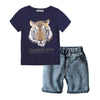 Boys Clothes Summer Children Clothing Sets Boys Sport Suits T-shirt Suspender Trousers 2pcs Costume Kids Clothes Sets