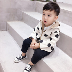 Baby Kids Jacket Coat Toddler Wear On Both Side Windbreak Fall Children Trench Coat Outerwear Baby Boys Girls Clothes