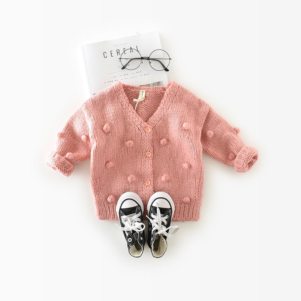 Baby Girl Sweater Child 17 Winter Ball In Hand Down Sweater Cardigan Jacket Cardigan For Girl Girls Cardigan