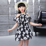 Girls Dress Bohemia Style Dresses Girls Sleeveless Floral Dress For Adolescents 8 10 12 Big Kids Girls Clothes