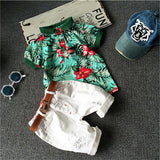 Children Clothing Sets Baby Boys Girls T Shirts+Shorts Pants Sports Suit Kids Clothes