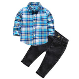 4Pcs Boys Clothes Sets Summer Children Clothing Baby Boy Sport Suit T-shirt+Jeans Costume For Kids