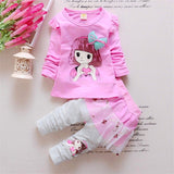 Baby Clothes Set Girls Spring Autumn Casual Suit  Fashion Cute Toddler Girl Birthday outfits Kids Baby 1-4Y Clothing Sets