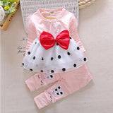 Baby Clothes Set Girls Spring Autumn Casual Suit  Fashion Cute Toddler Girl Birthday outfits Kids Baby 1-4Y Clothing Sets