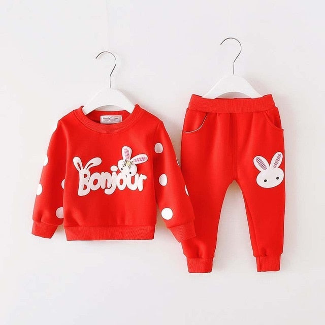 Baby Clothes Set Girls Spring Autumn Casual Suit  Fashion Cute Toddler Girl Birthday outfits Kids Baby 1-4Y Clothing Sets