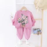 Baby Clothes Set Girls Spring Autumn Casual Suit  Fashion Cute Toddler Girl Birthday outfits Kids Baby 1-4Y Clothing Sets