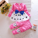 Baby Clothes Set Girls Spring Autumn Casual Suit  Fashion Cute Toddler Girl Birthday outfits Kids Baby 1-4Y Clothing Sets