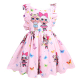 Baby Girls Dress Surprise Sleeveless Dolls Dress Children Costume Princess Party Dress