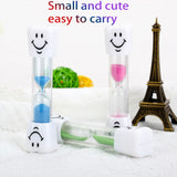 Children Kids Tooth Brushing Timer 2 Minutes Smiling Face for timing cooking, games, exercising Sand Timer Clock Sandglass  deco