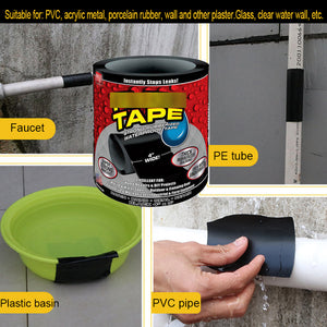 Flex TAPE Waterproof Tape Stop Leak Seal Repair Tape Performance Self Tape Fiberfix Adhesive Tape PE tube PVC etc