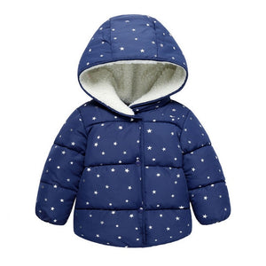 Baby Girls Jacket Autumn Winter Jacket For Girls Coat Kids Warm Hooded Outerwear Children Clothes Infant Girls Coat