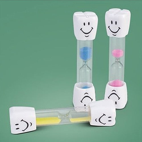 Children Kids Tooth Brushing Timer 2 Minutes Smiling Face for timing cooking, games, exercising Sand Timer Clock Sandglass  deco