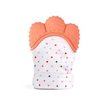 Newborn Baby Gloves Silicone Baby Mitt Teething Mitten Teething Glove Candy Wrapper Sound Teether