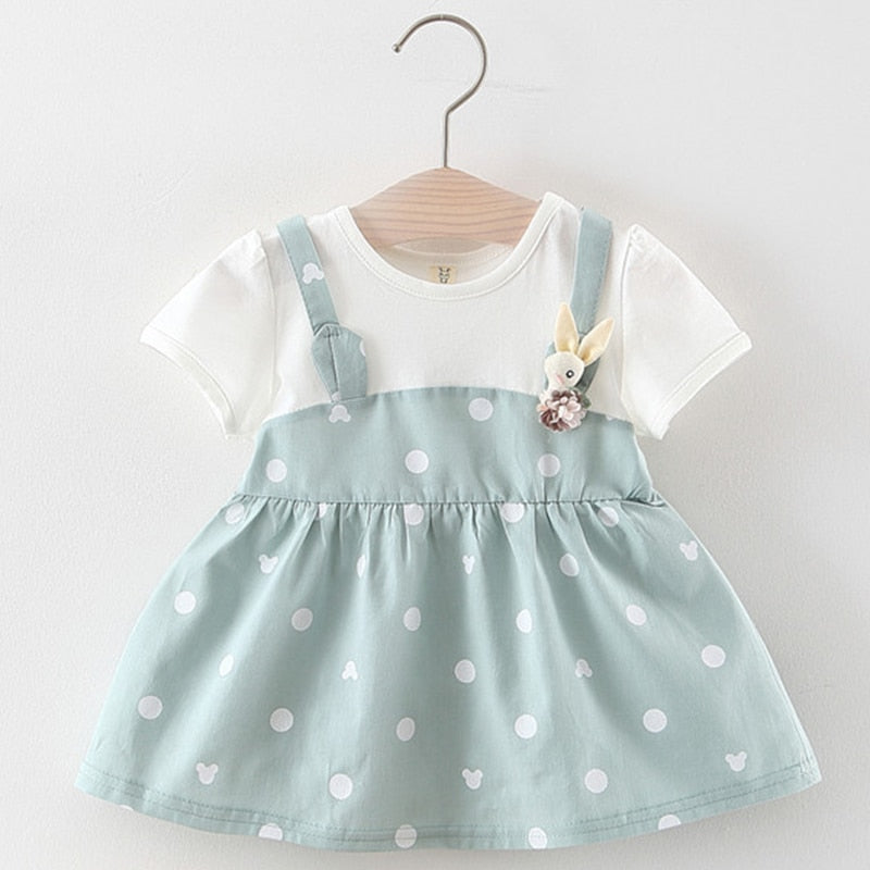 Baby Girl Dress Princess 2019 New Spring Autumn Baby Clothes Long Sleeve Fake 2 Piece Party Dress baby girl clothes kids