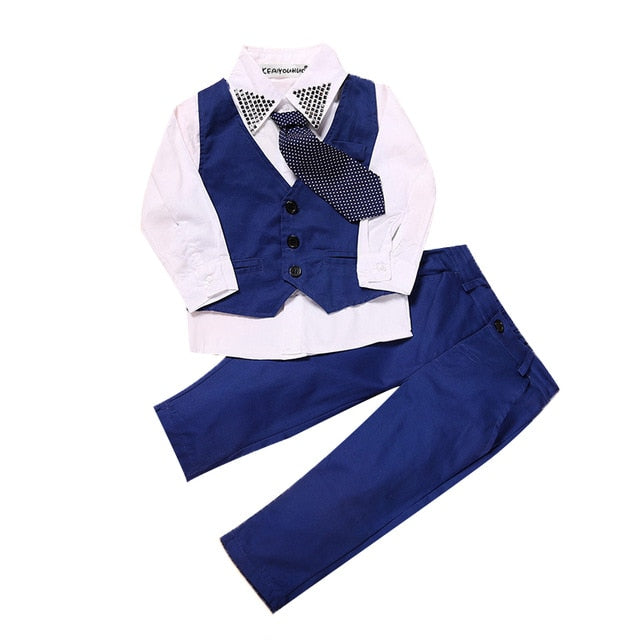 4Pcs Boys Clothes Sets Summer Children Clothing Baby Boy Sport Suit T-shirt+Jeans Costume For Kids