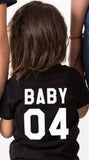 Family Matching Clothes 2017 Hot Sale Family Look Cotton T-shirt DADDY MOMMY KID BABY Funny Letter Print Number Tops Tees Summer