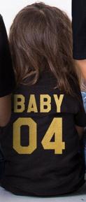 Family Matching Clothes 2017 Hot Sale Family Look Cotton T-shirt DADDY MOMMY KID BABY Funny Letter Print Number Tops Tees Summer