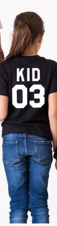 Family Matching Clothes 2017 Summer Fashion Solid O Neck Casual T-shirts Family Tees Shirts For DAD MOM KID BABY Funny T-shirt