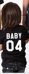Family Matching Clothes 2017 Summer Fashion Solid O Neck Casual T-shirts Family Tees Shirts For DAD MOM KID BABY Funny T-shirt