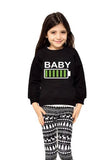 Funny Women Men Sweatshirts Battery Design 2018 Autumn Winter Family Style Hoodies Couple Pullover Mother Son Matching Outfits