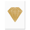 Gold Nursery Poster Print Gold Heart Love Word Gold Foil Canvas Painting Modern Diamond Wall Art Poster Living Room Home Decor