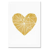 Gold Nursery Poster Print Gold Heart Love Word Gold Foil Canvas Painting Modern Diamond Wall Art Poster Living Room Home Decor