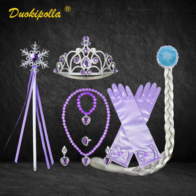 Halloween Rapunzel Dress Up Children's Party Tangled Coaplay Costume Fantasia Infantil Christmas Costume for Girls Rapunzel Hair