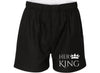 Matching Couple Underpants Women Men His King Her Queen Crown Letter Print Underwears Female Homme Cuecas Knicker Lingerie Boxer