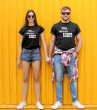 Mrs Always Right Mr Never Right Couple Matching Funny T-shirts Anniversary Gift Mr And Mrs Shirts Couple Tshirts Wedding Gift