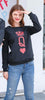 New Autumn Winter Unisex Long Sleeve King Queen Pullovers Sweatshirts Black Streetwear Women Fall Hoodies Sudaderas Mujer 2019