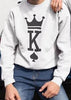 New Autumn Winter Unisex Long Sleeve King Queen Pullovers Sweatshirts Black Streetwear Women Fall Hoodies Sudaderas Mujer 2019