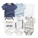 2021 Newest 6PCS/lot Baby Girl Clothe Roupa de bebes Baby Boy Clothes Unicorn Baby Clothing Sets Rompers Newborn Cotton 0-12M
