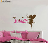 Personalised Custom Name wallpaper Wall Stickers Mural Bedroom Home Decoration Decals for Kids Girl Baby Room 40*75cm