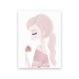 Pink Unicorn Swan Girl Canvas Painting Print Wall Pictures For Kids Room Canvas Painting Baby Room Wall Art Picture Poster