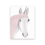 Pink Unicorn Swan Girl Canvas Painting Print Wall Pictures For Kids Room Canvas Painting Baby Room Wall Art Picture Poster